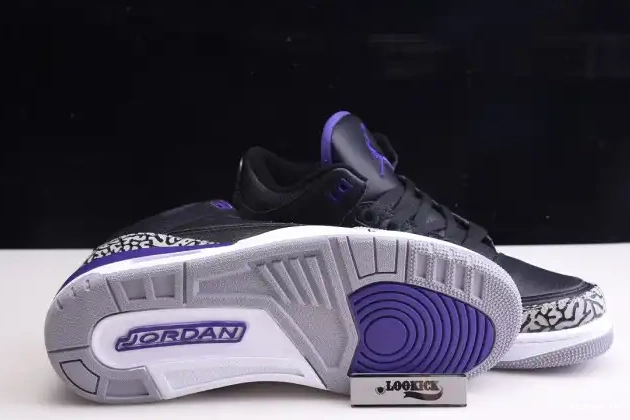 Cheap Kickmax Jordan Retro Black Court Air 3 CT8532-050 Purple 0620